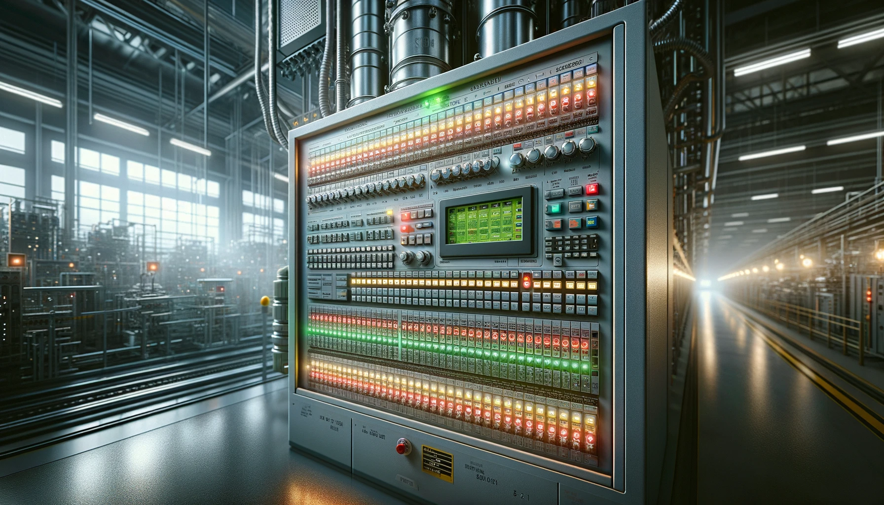 Unimmagine-che-rappresenta-una-CPU-industriale-Siemens-1513-1-PN-con-i-suoi-LED-di-stato-illuminati-in-un-ambiente-di-fabbrica-moderno