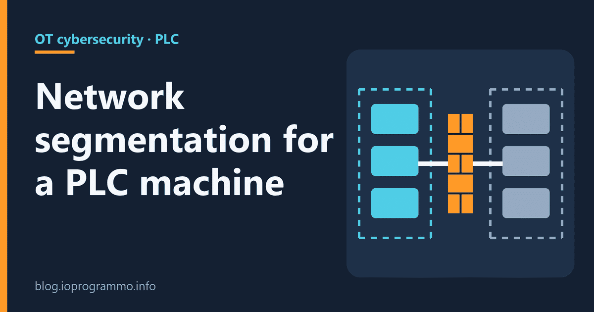 Cover: Industrial network segmentation: 3 zones and firewall rules for a PLC